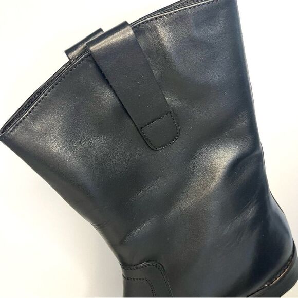 Free People Easton Equestrian Pull On Ankle Boot  Black Leather New in Box 8.5 - Picture 5 of 10